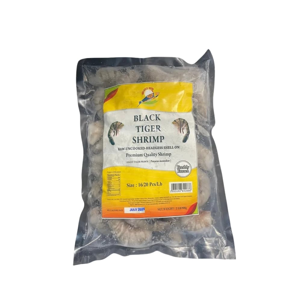 Black Tiger Shrimp (16-20)Pcs/Lb — Fish & Seafood